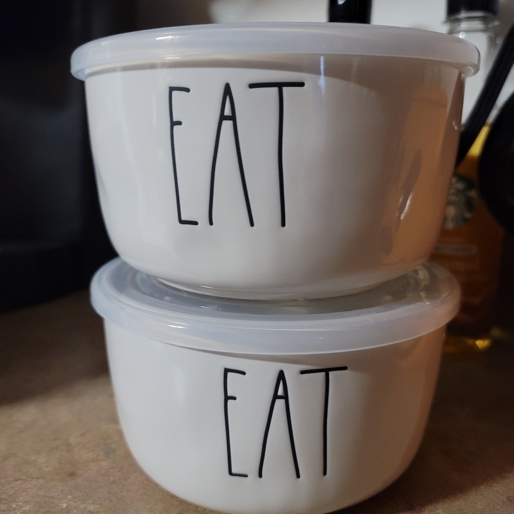 Rae Dunn Food "EAT" Storage Container set